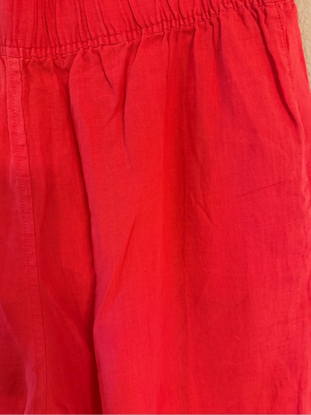 Tahari Red Linen Pants - Picture 6 of 6